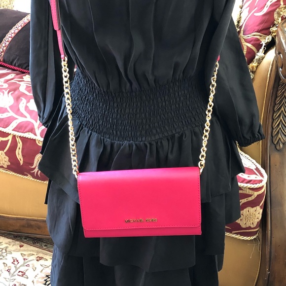 Authentic Michael Kors wallet on a chain crossbody - Picture 3 of 8